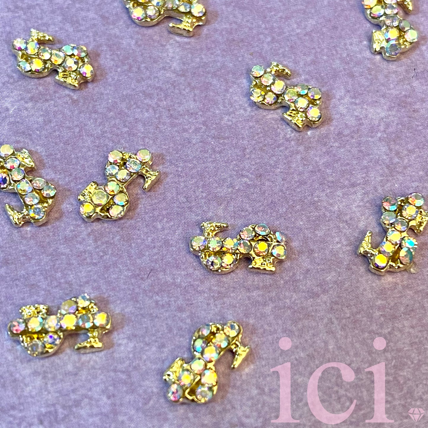 Silver Money Sign with AB Crystal