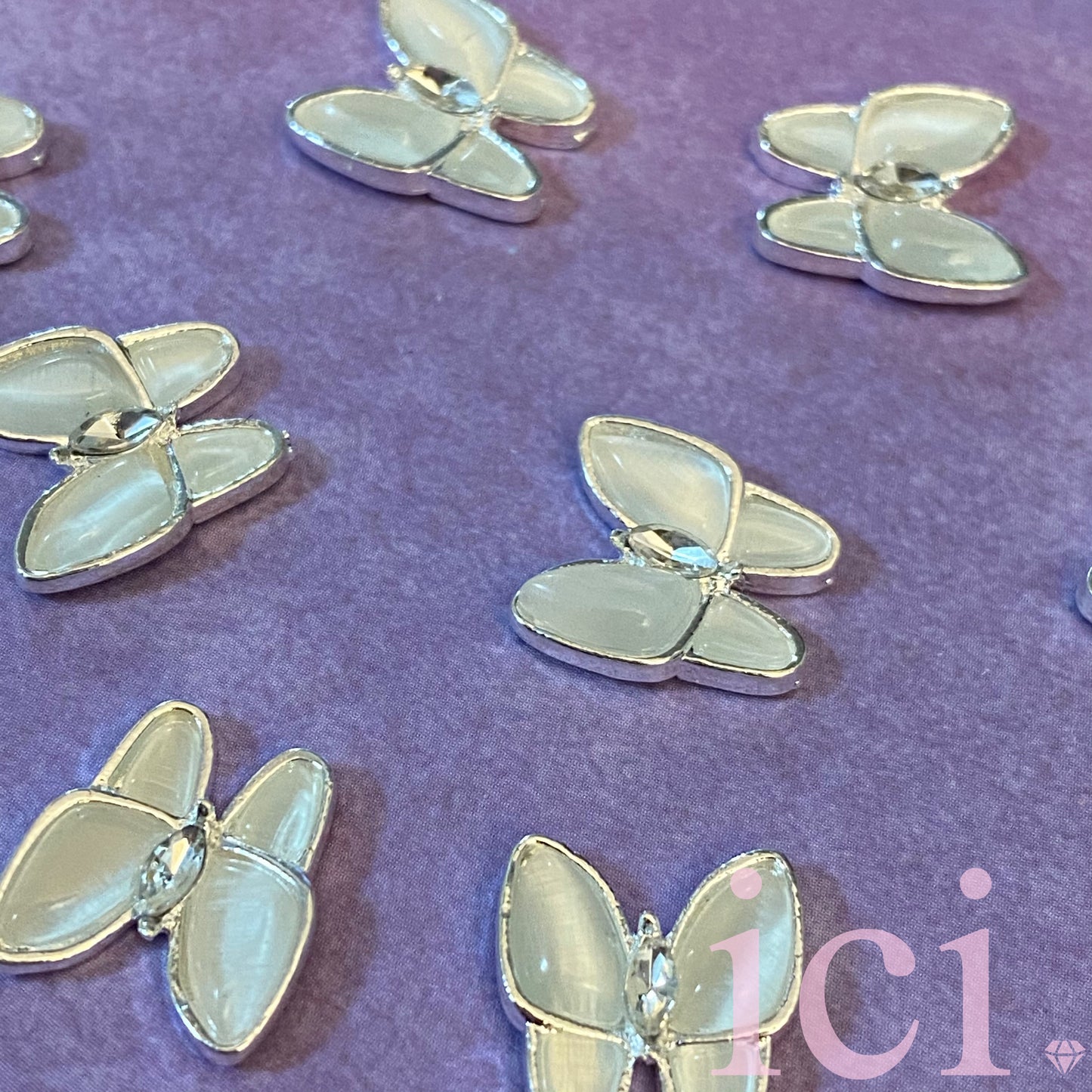 White Stone Butterfly