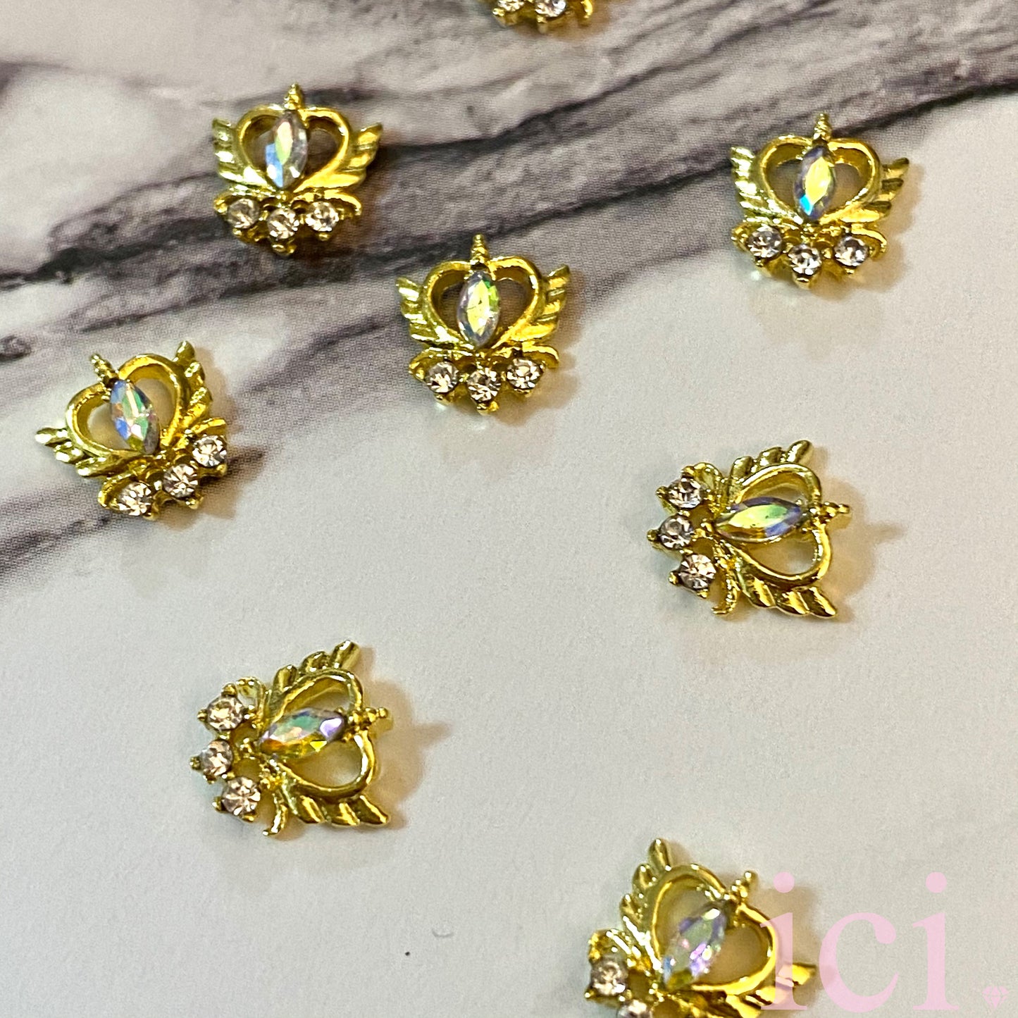 Winged Heart - Small - Crystal AB