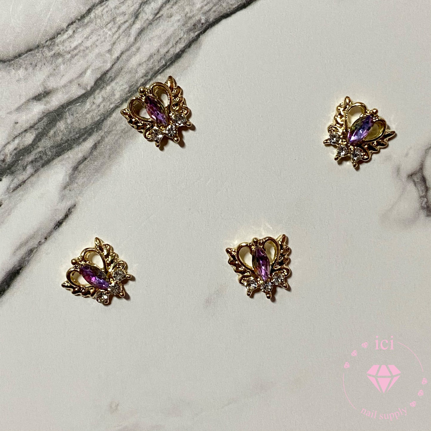Winged Heart - Big - Amethyst