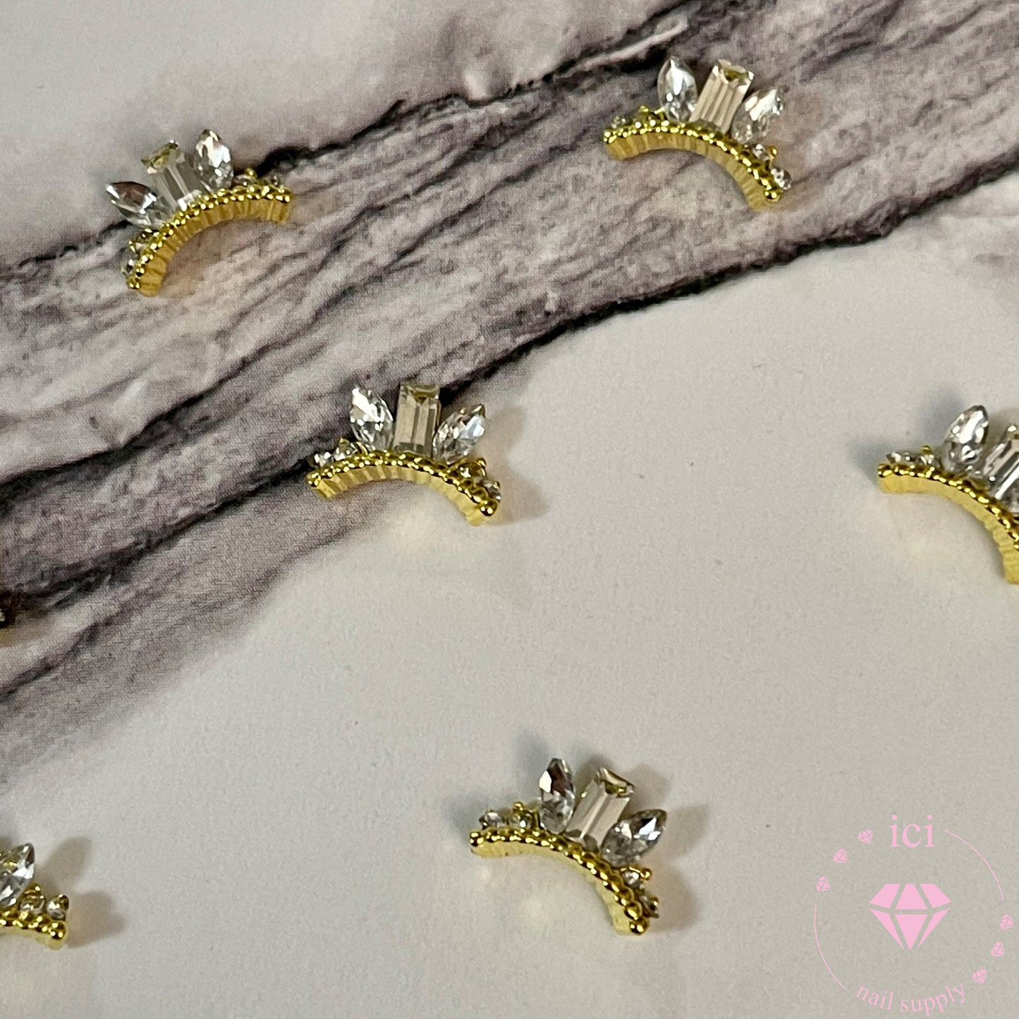 Tri-Stone Silver Crown