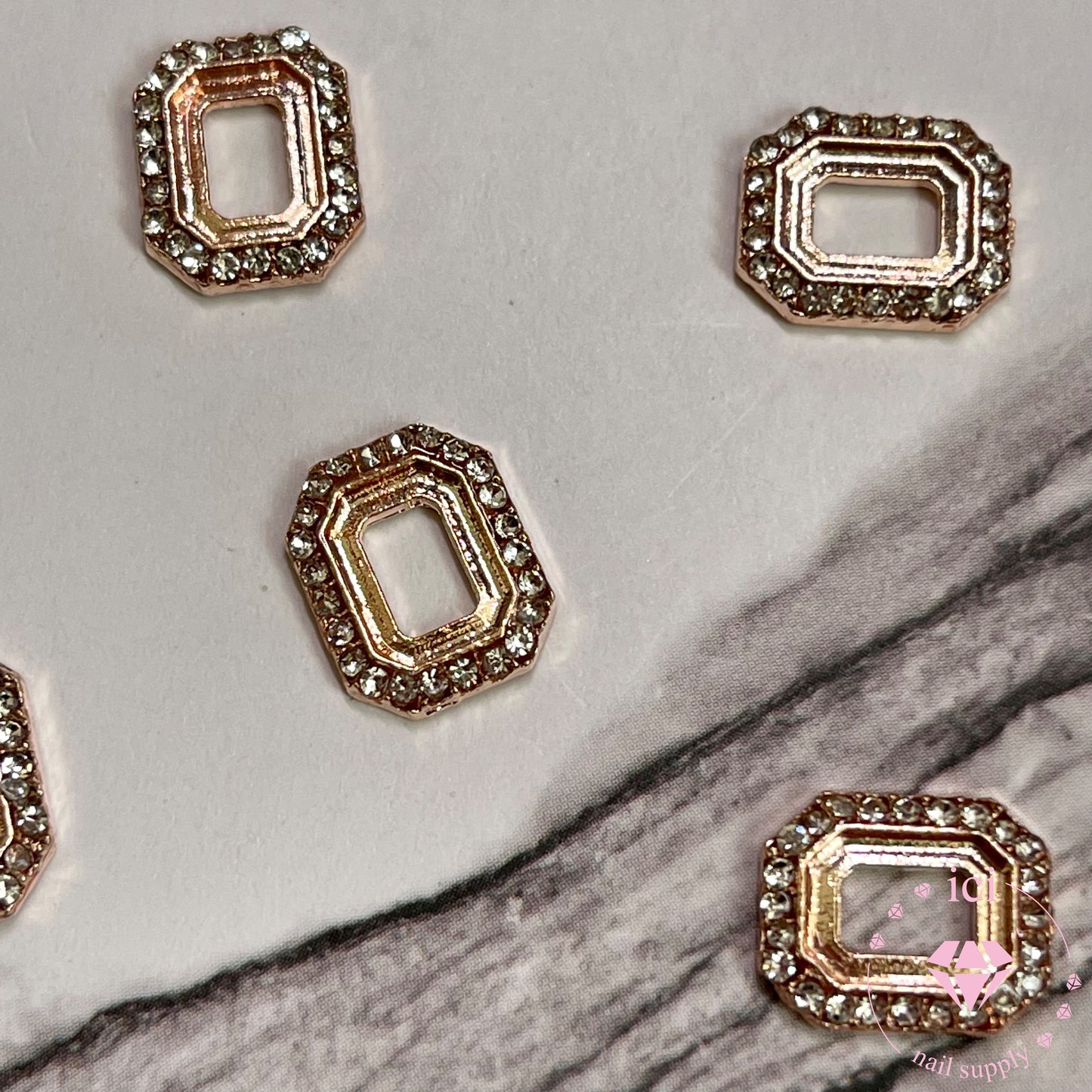 Rhinestone Rectangle Frame