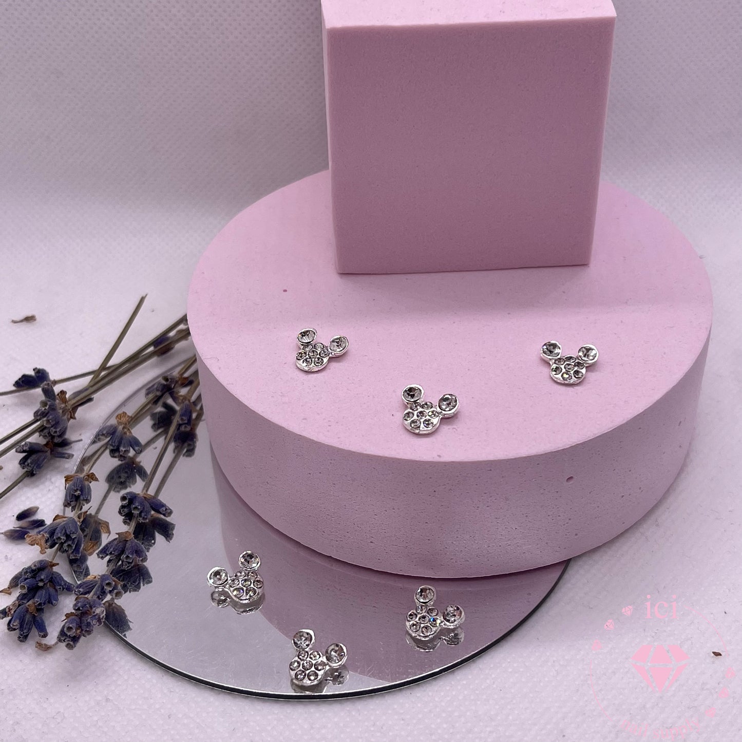 Mickey Mouse Rhinestone Head