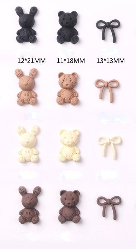 Assorted Black Charms