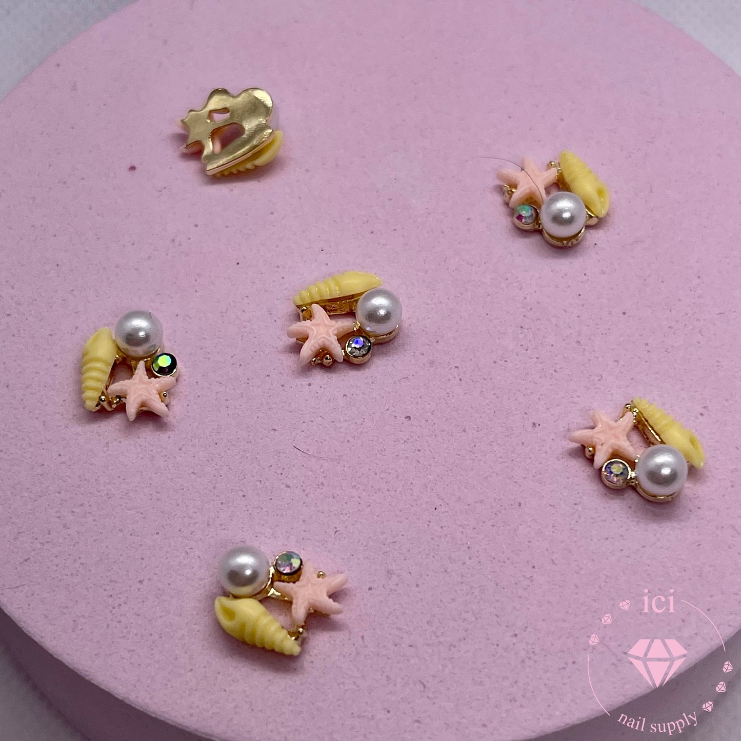 Sea Star and Shell Charm