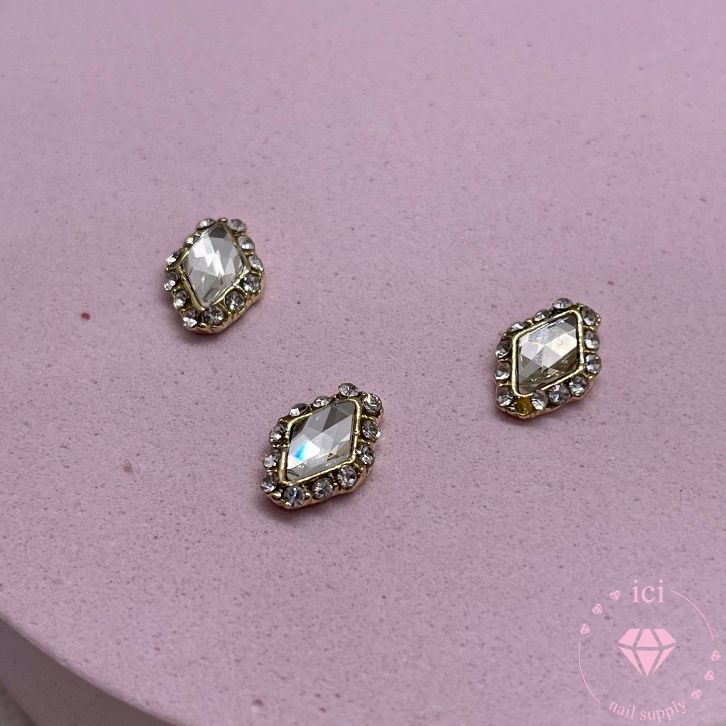 Diamond with Rhinestone Frame