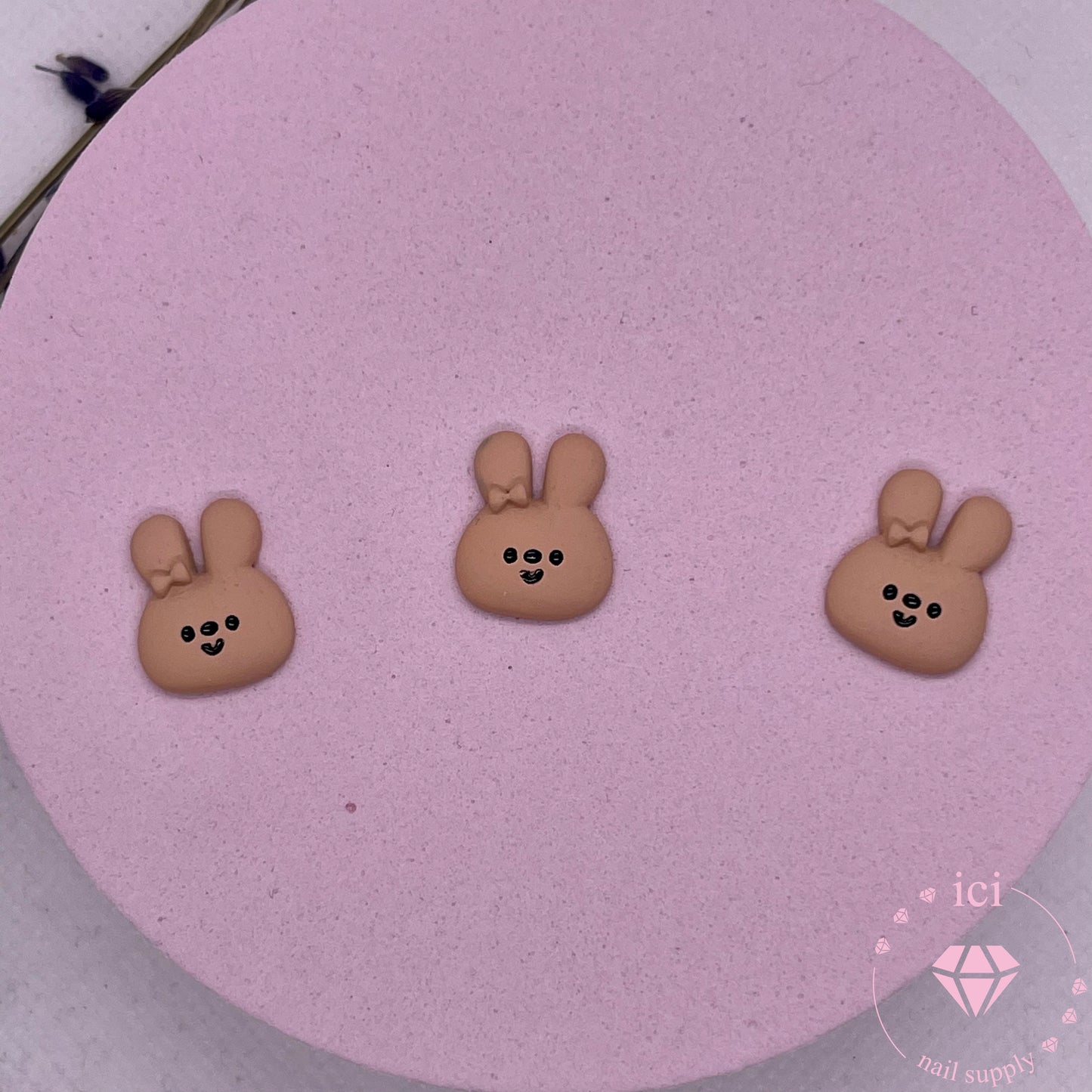 Metal Bunny with Bow