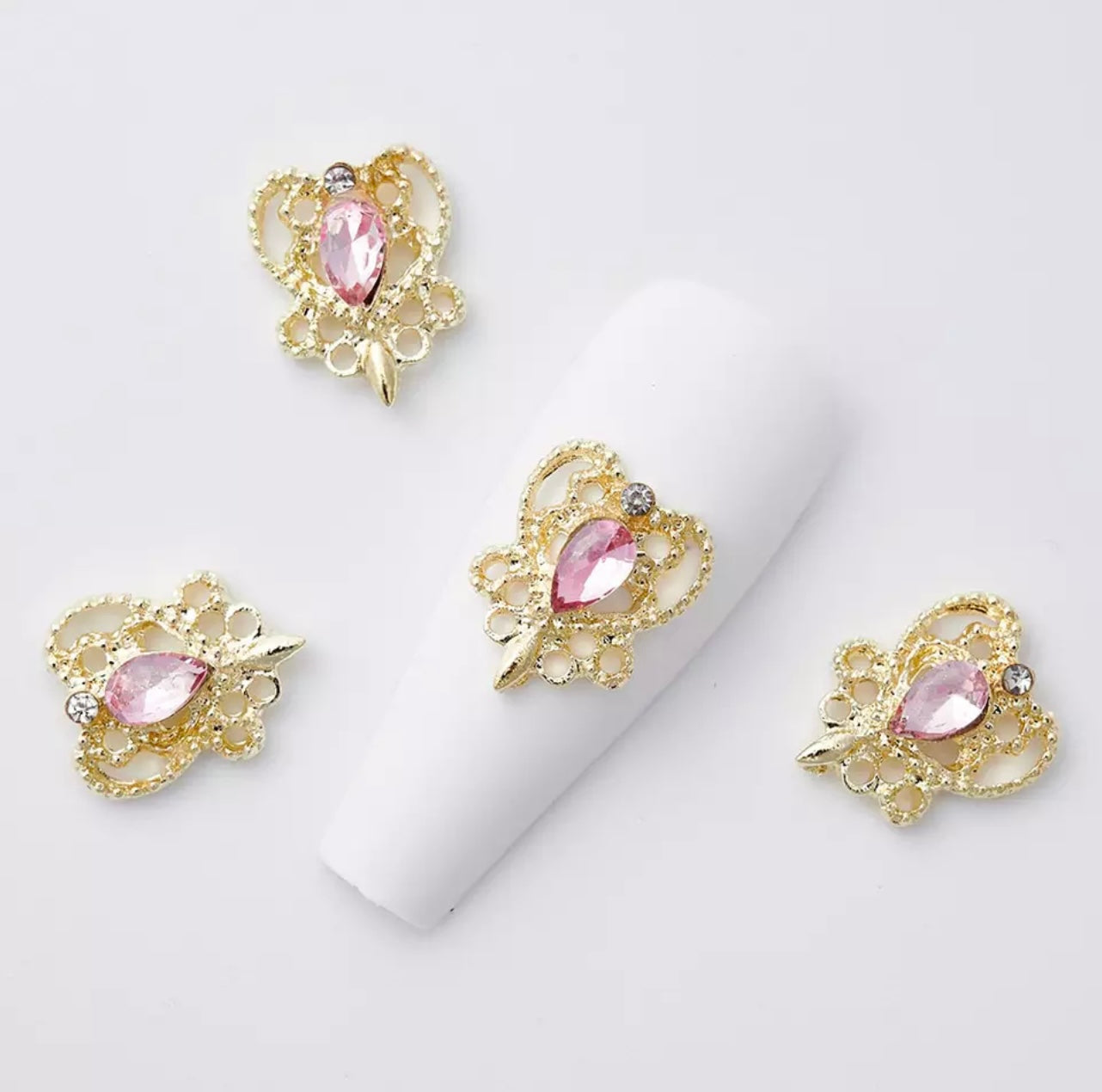 Crown Heart with Rhinestone