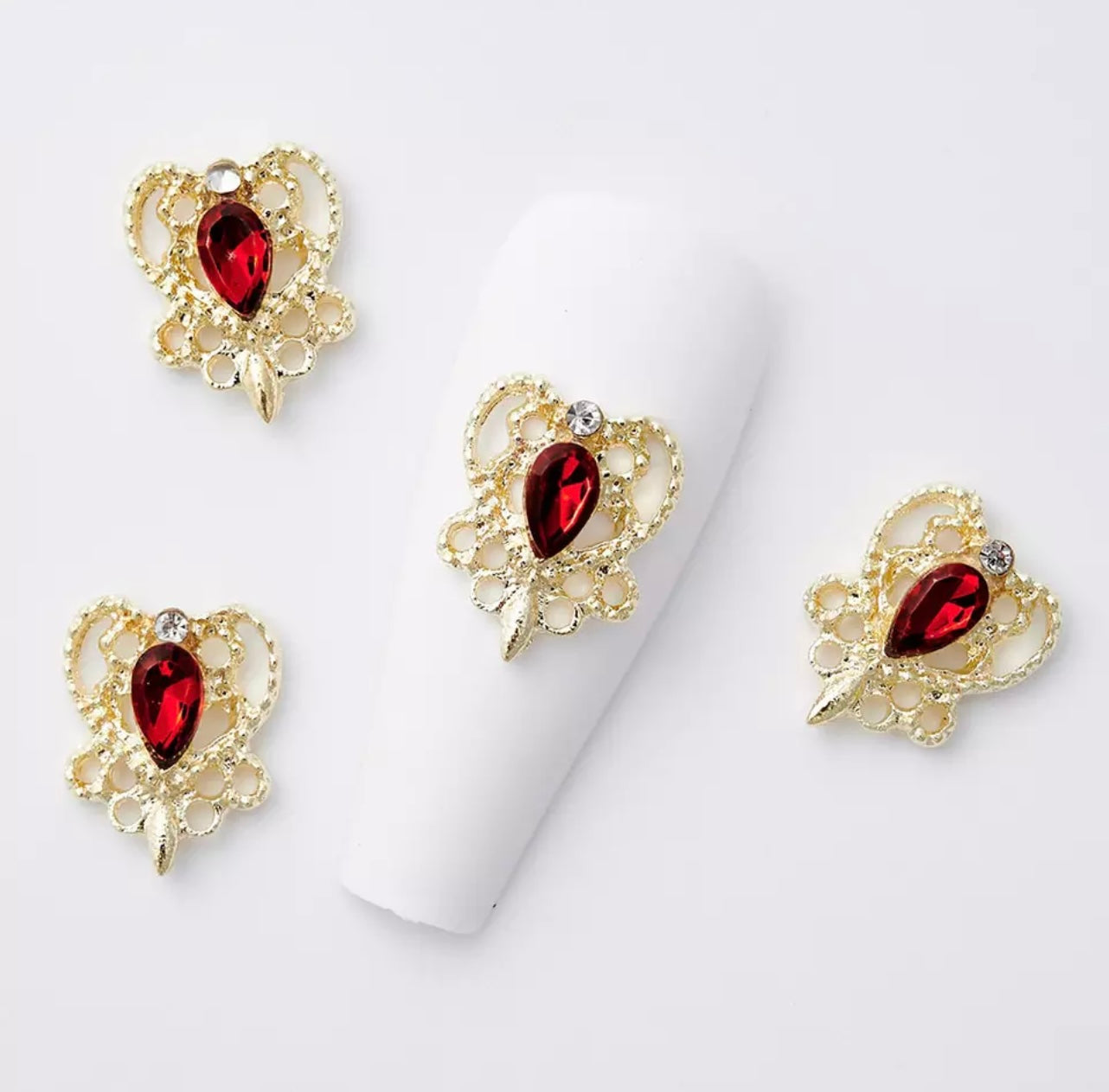 Crown Heart with Rhinestone