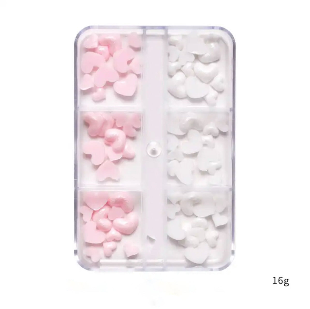 Pink and White Hearts