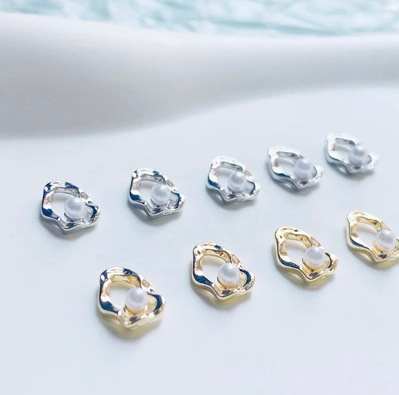 Irregular Japanese Oval with Pearl