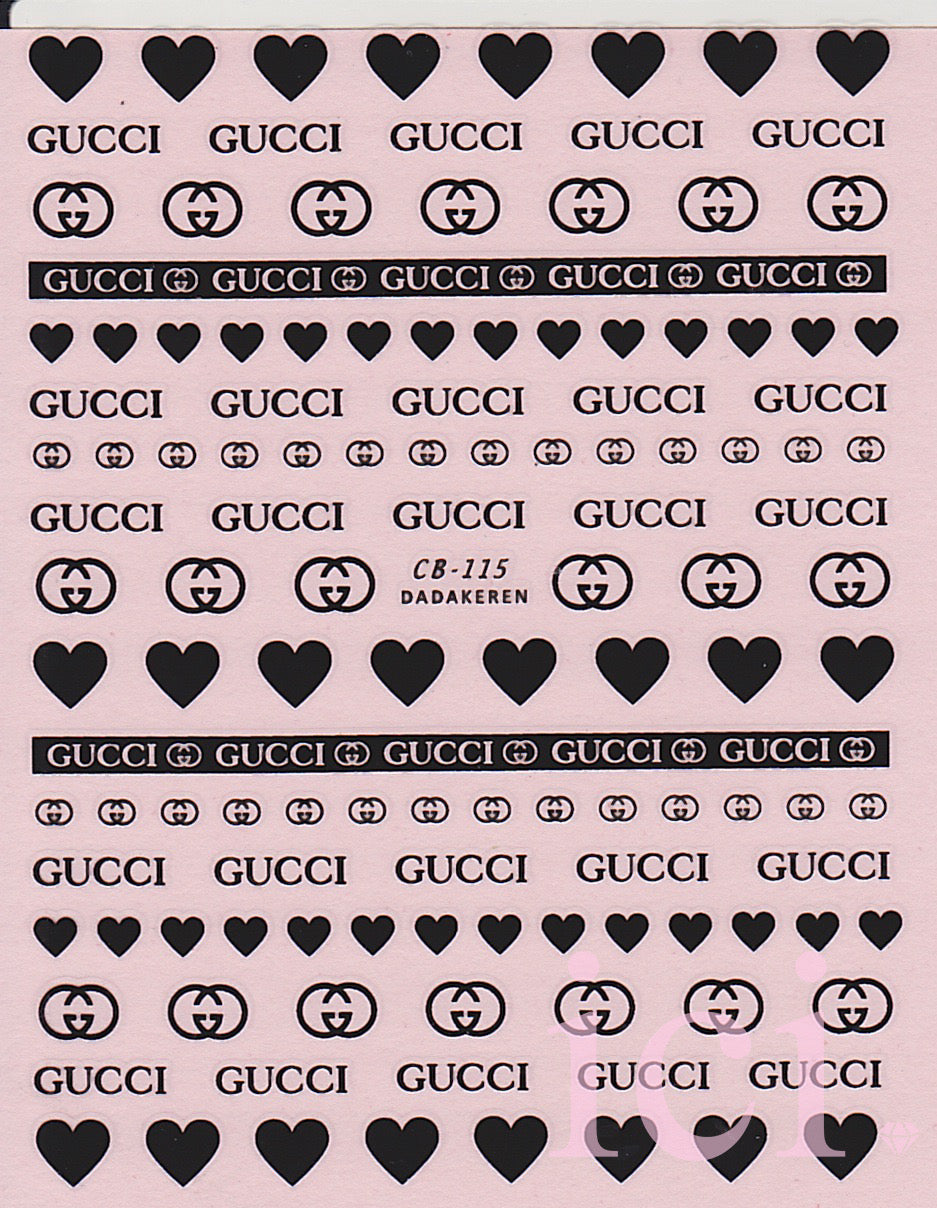 GG Hearts Sticker