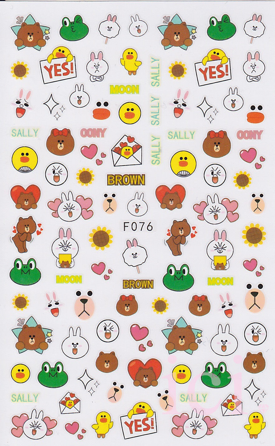 Buy Line Friends Character Mini Clear Ln Stickers Official Goods