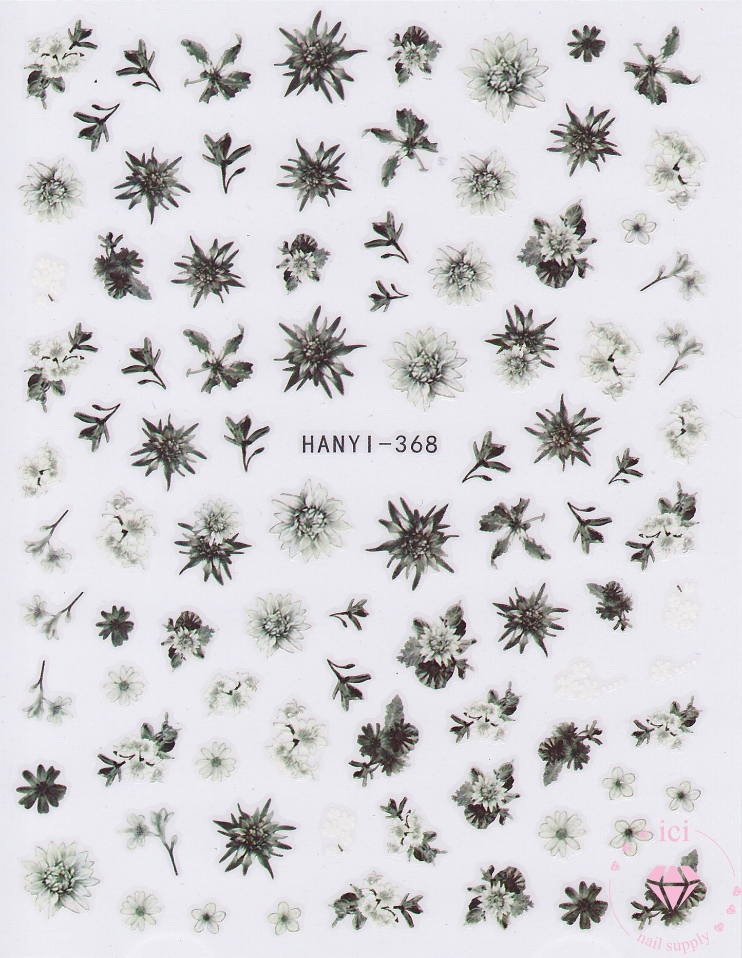 Black and White Flowers