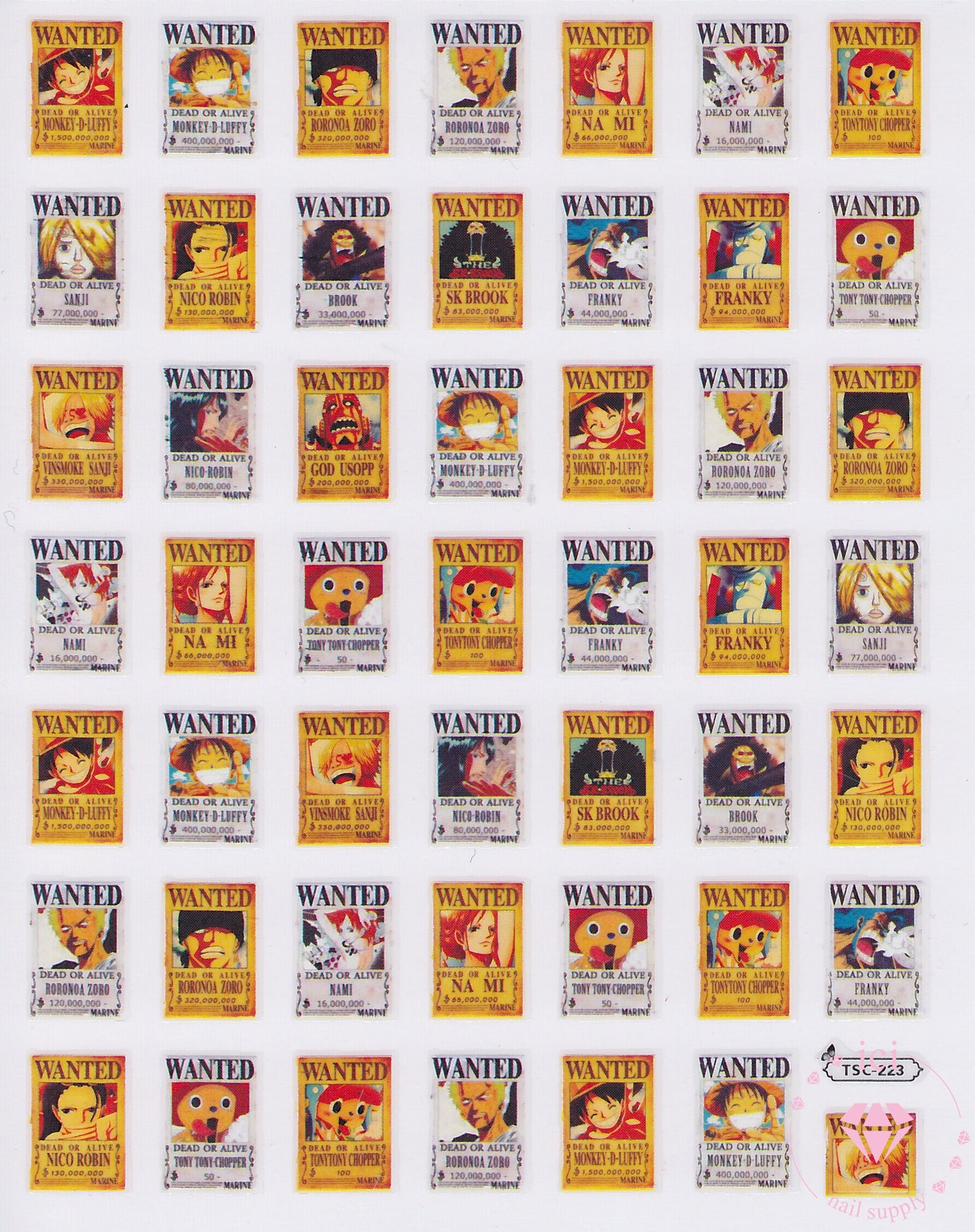 One Piece - Wanted Posters
