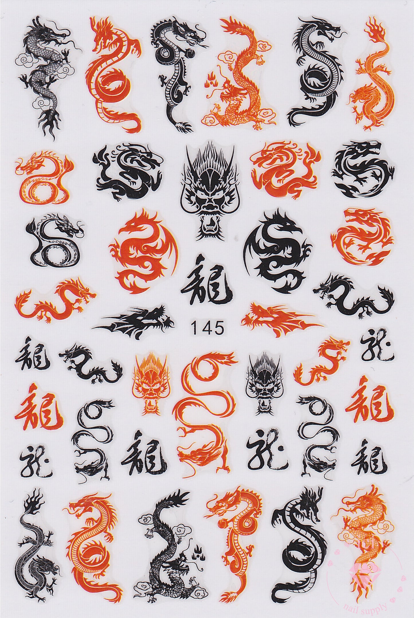Black and Red Dragons