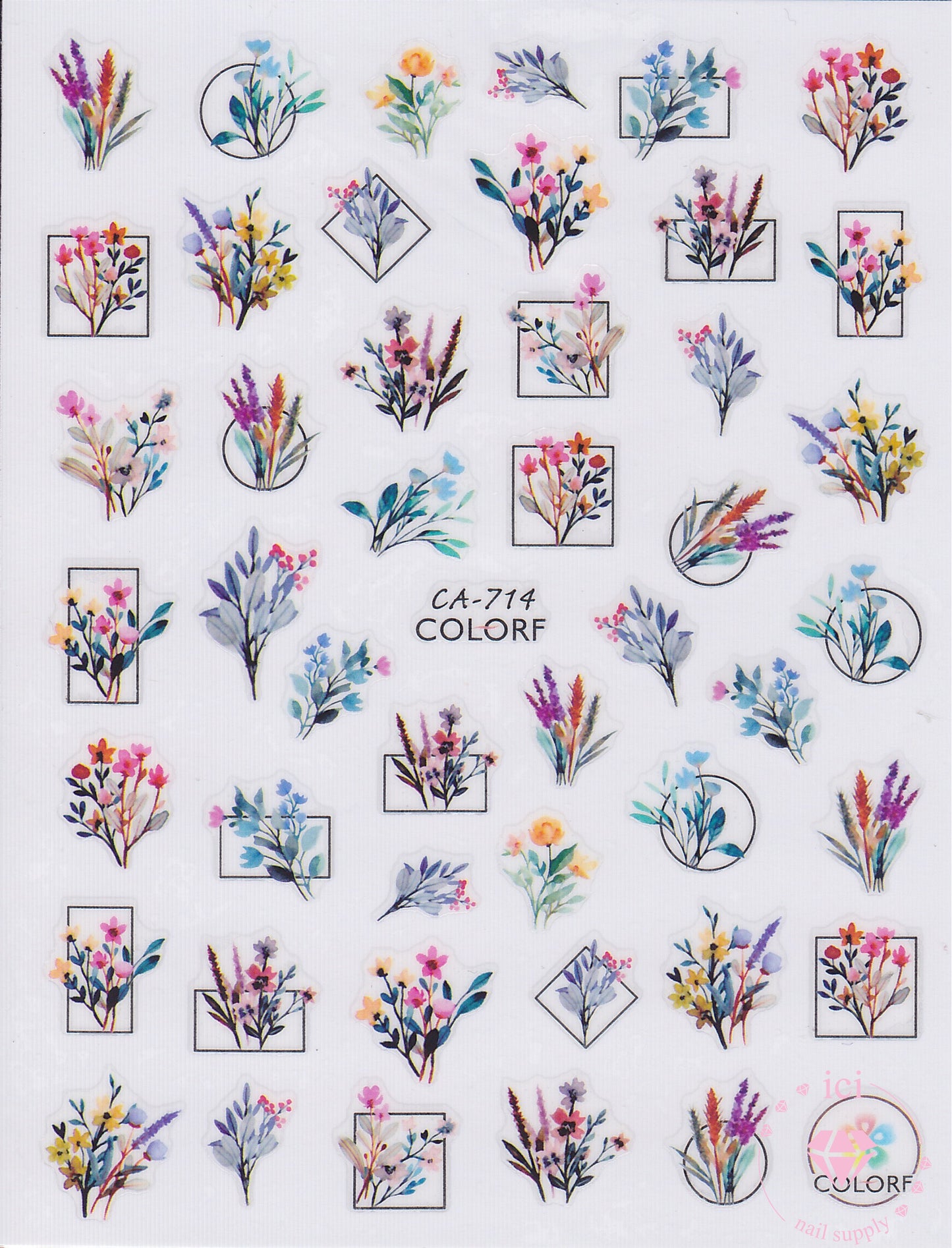 Flowers in Shape Outlines