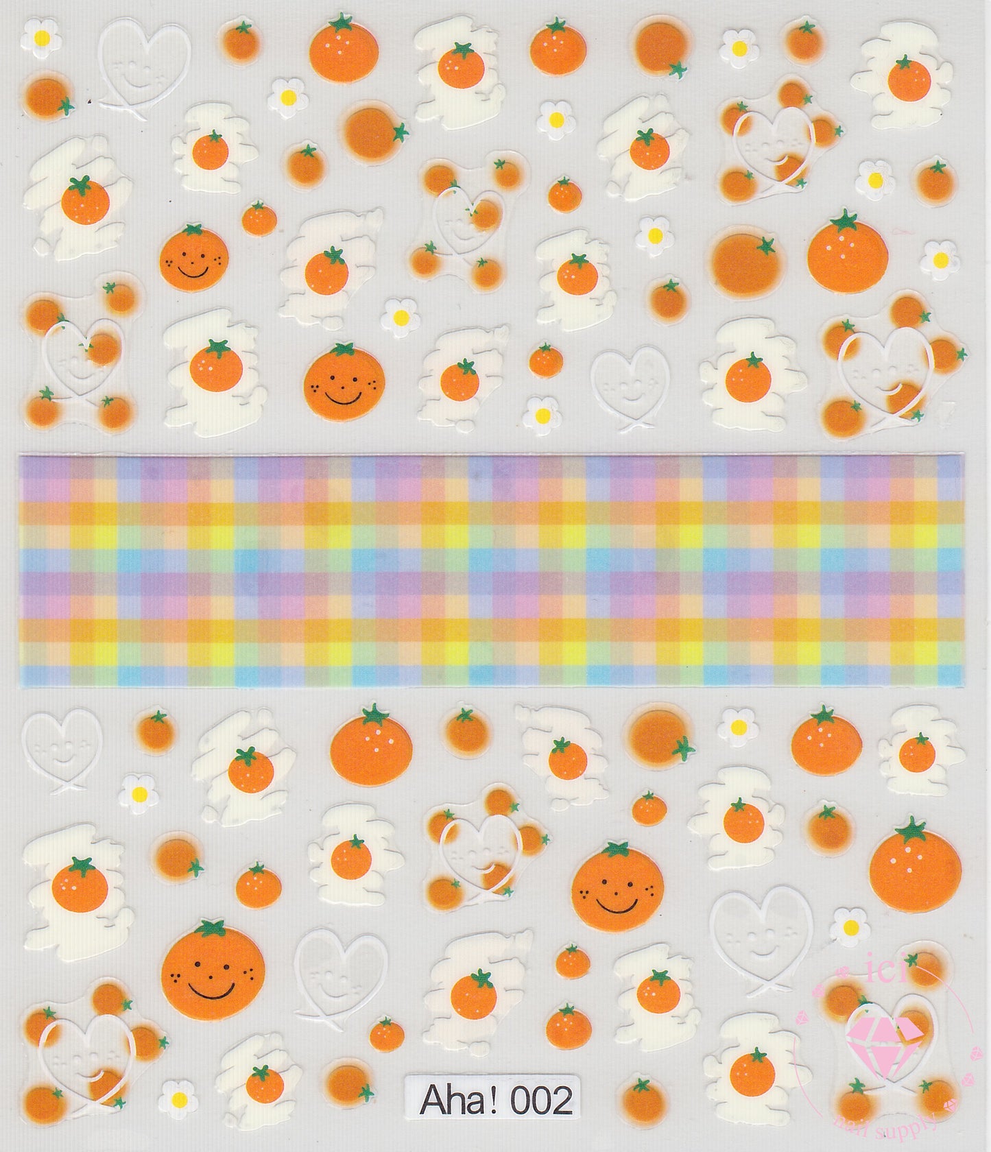 Cartoon Oranges and Hearts | Aha! 002