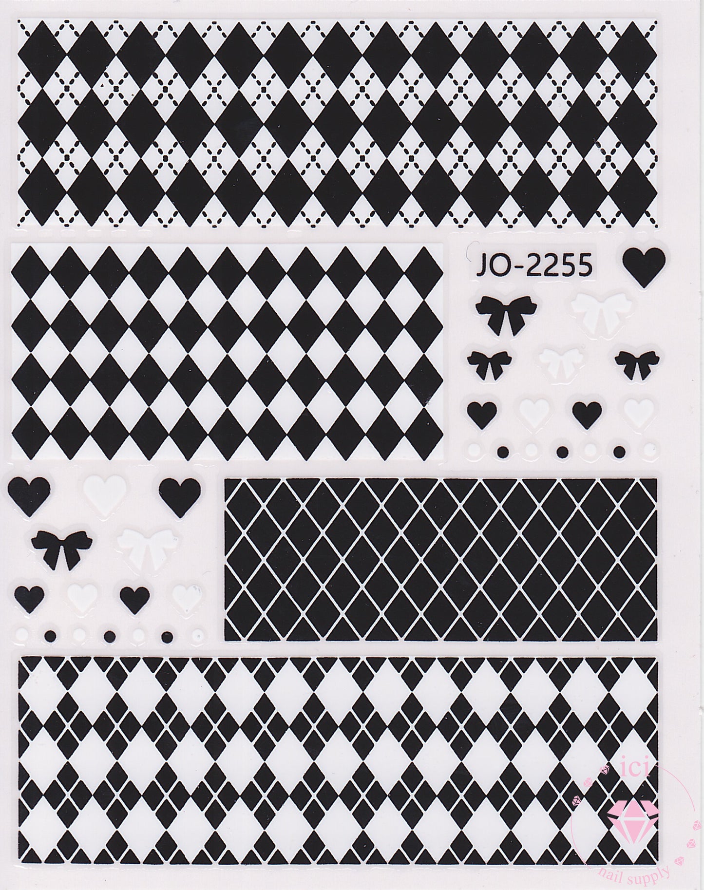 Plaid with bows - Black