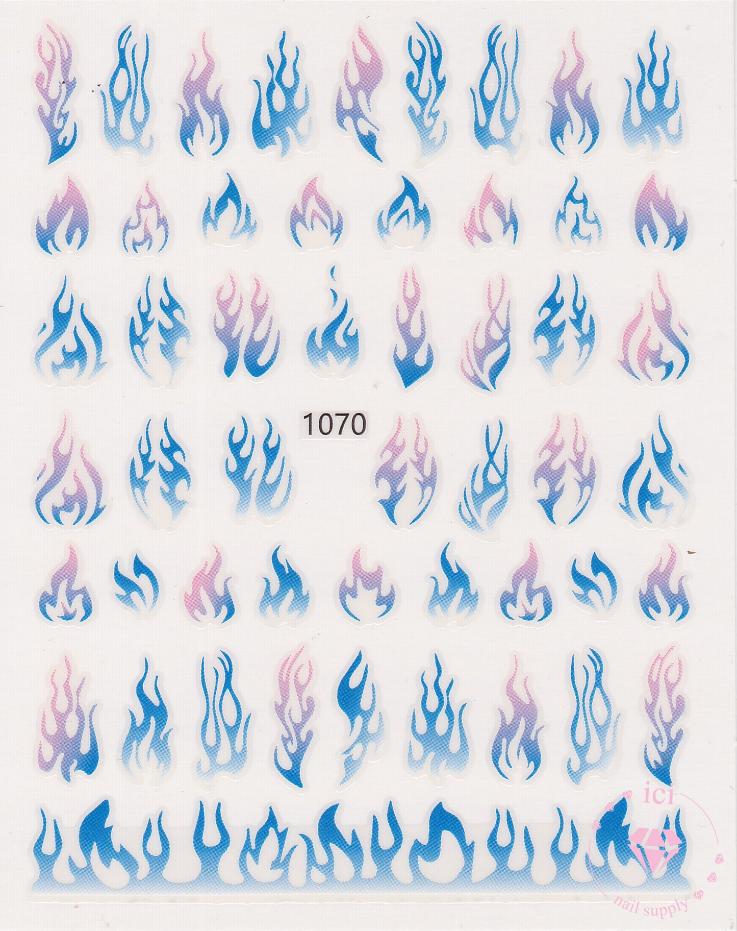 Pink and Blue Flames