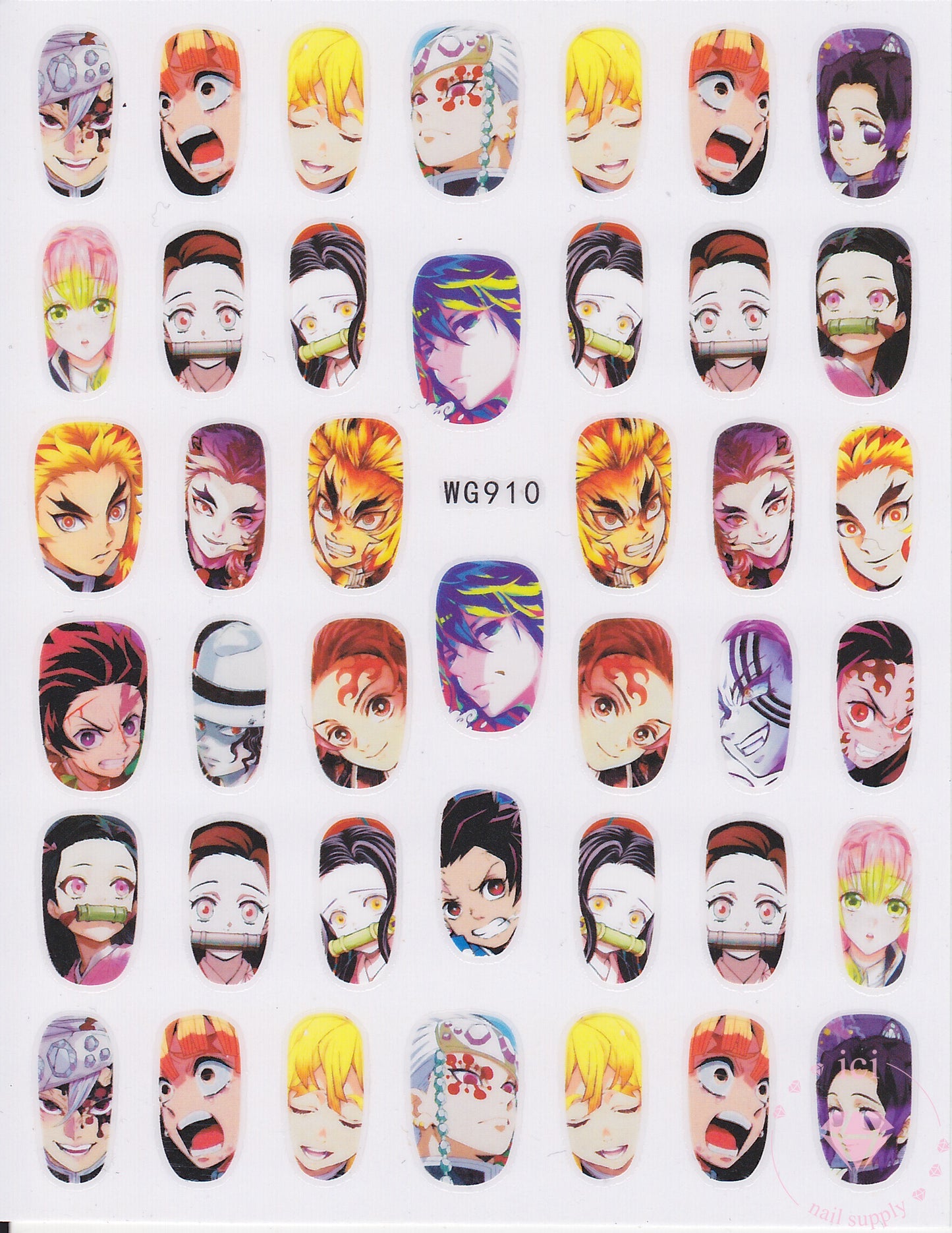 Demon Slayer Full Cover Nail #3.5