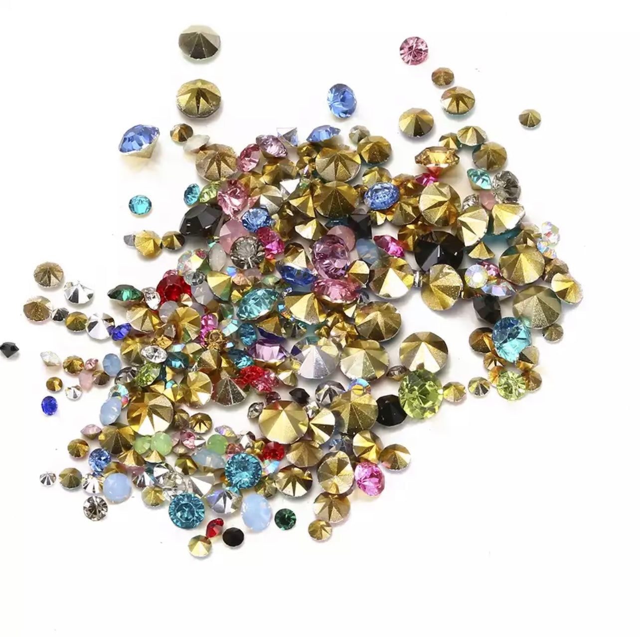 Pointback Rhinestone Mix - Mix Colours