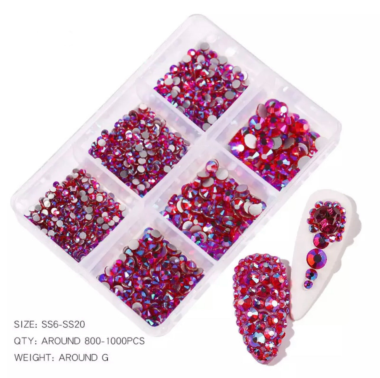 Rhinestone set - Fuchsia