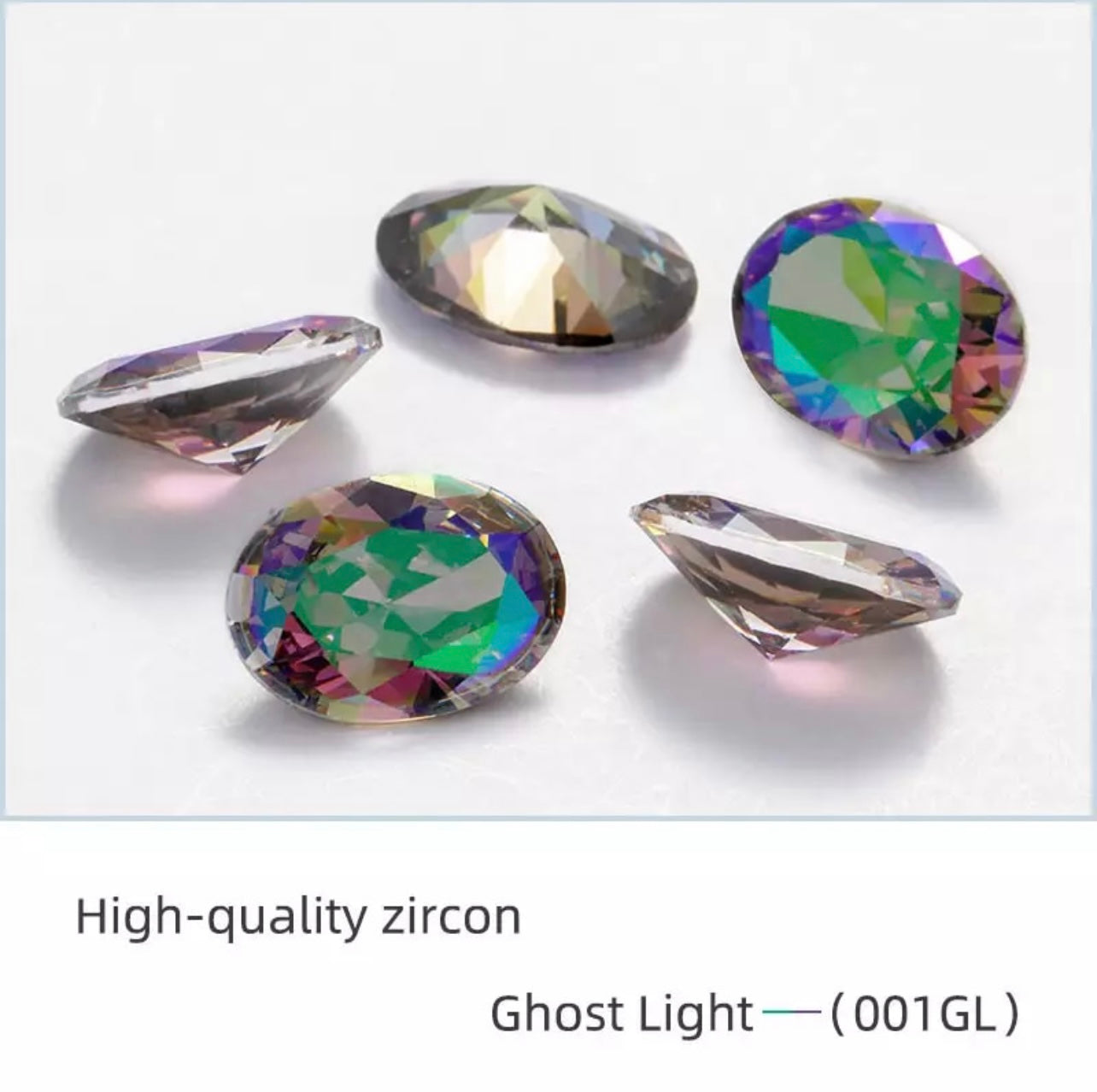 Oval Pointback Rhinestone