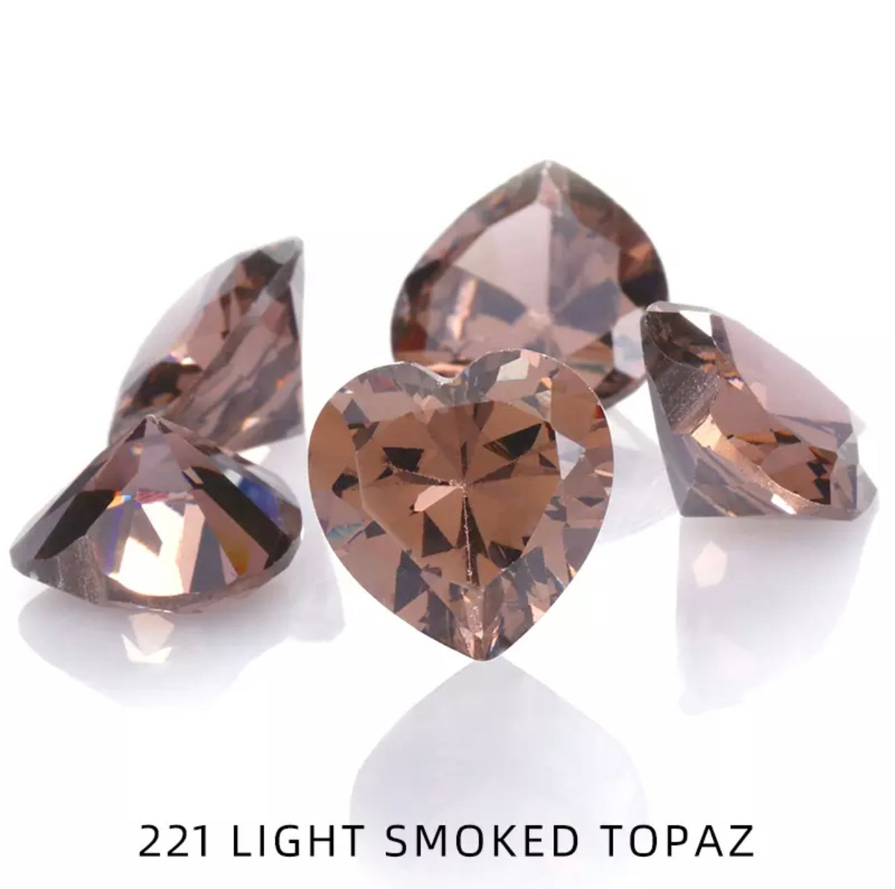 Heart Pointback Rhinestone