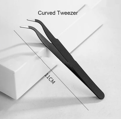 Curved Nail Tweezer - Black