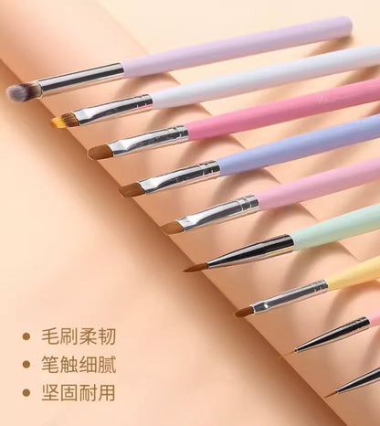 10 Pieces Pastel Brush Set