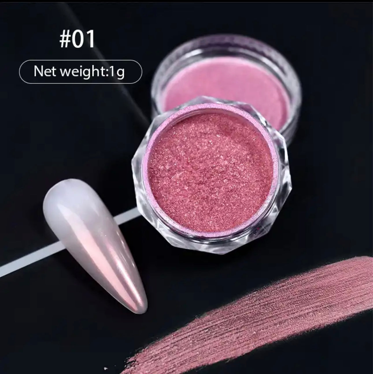 Metal Chrome Powder #1 - Pink