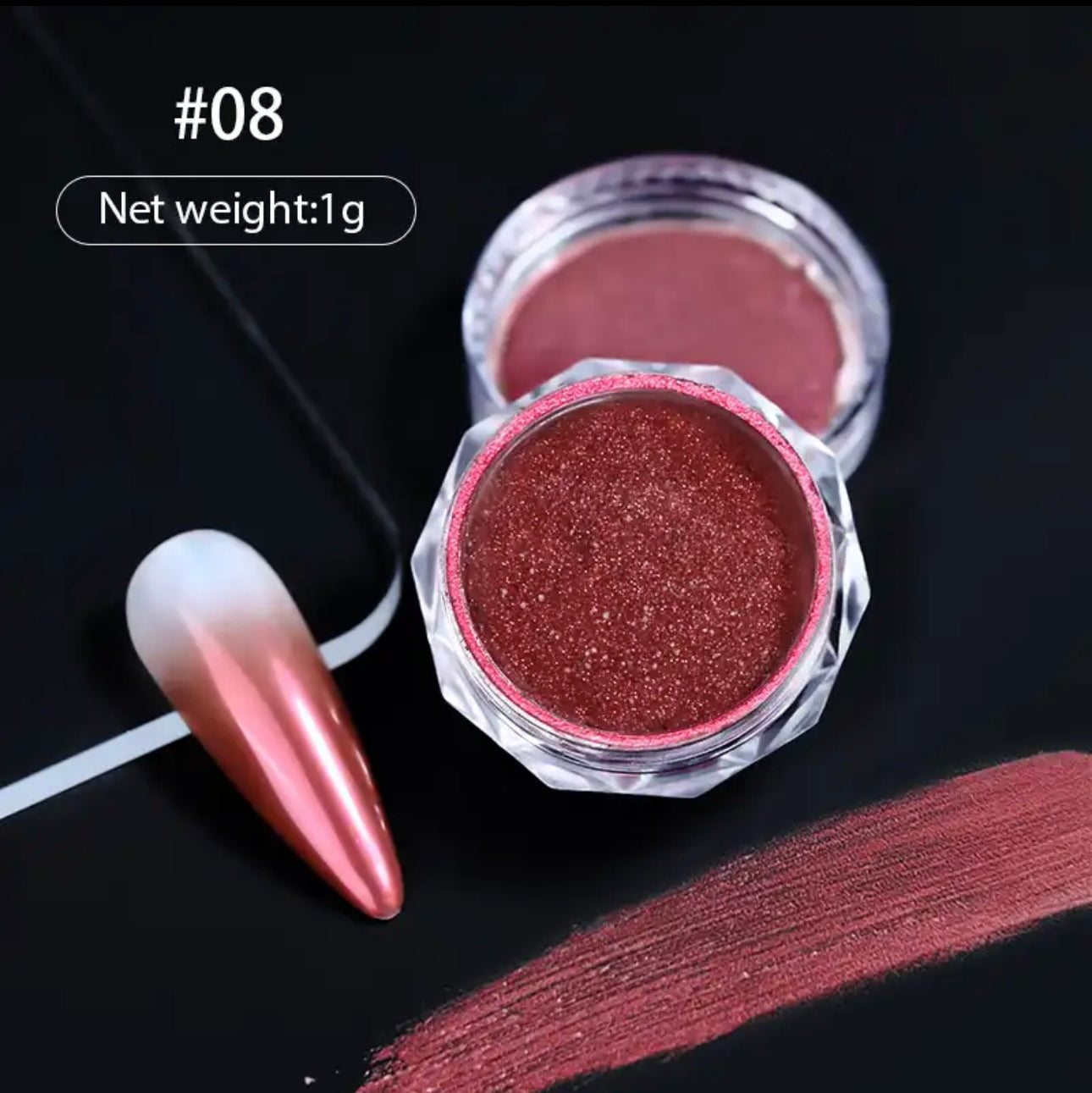 Metal Chrome Powder #8 - Red