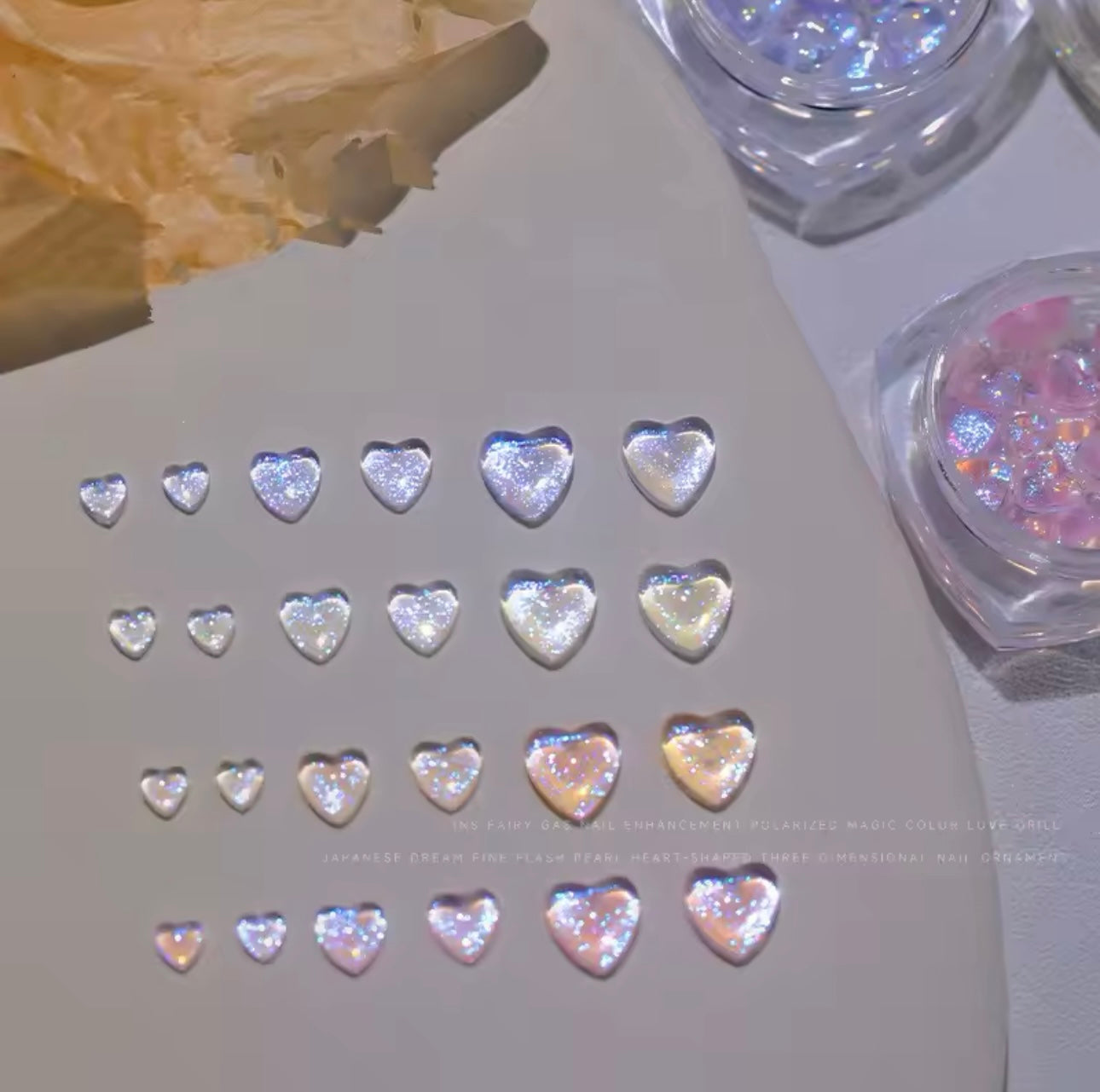 Glitter Powder Hearts