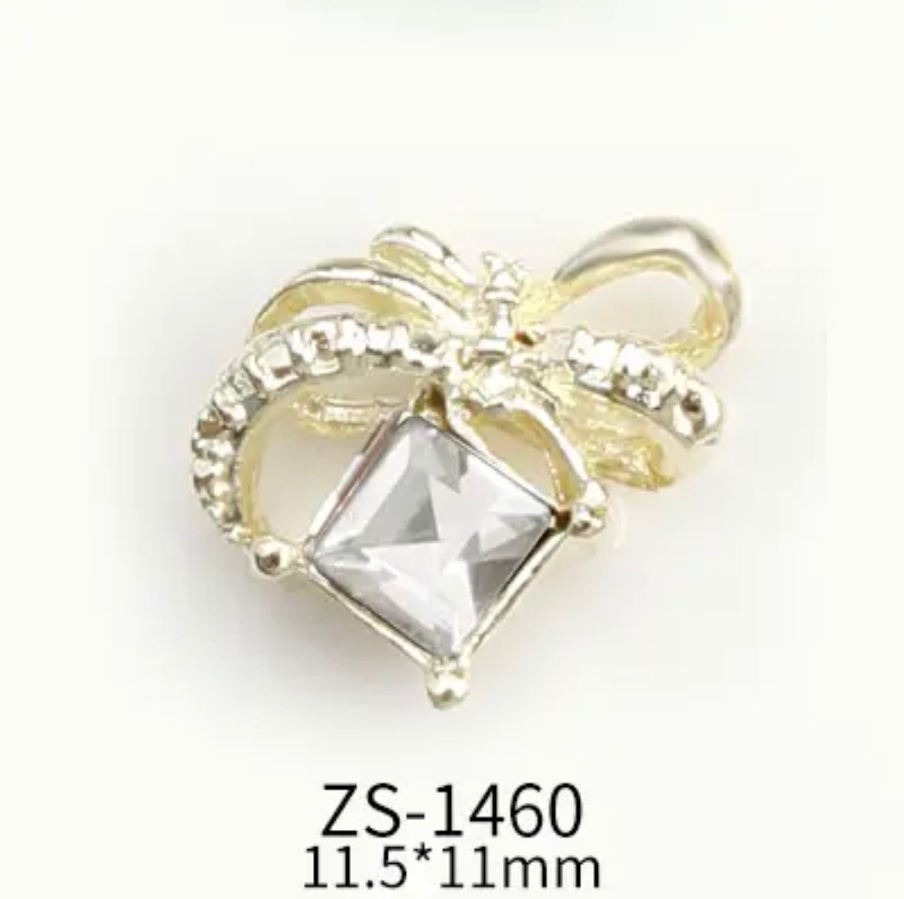 Bow with Cube Rhinestone