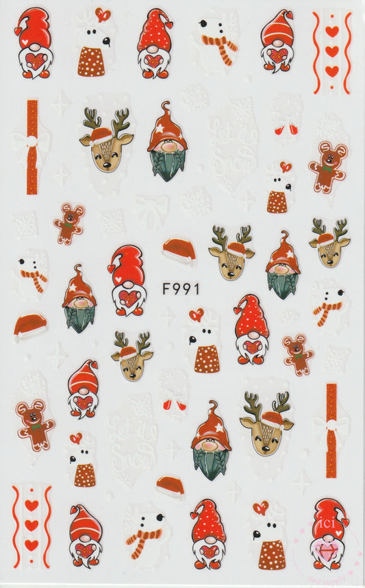 Winter Red Gnomes