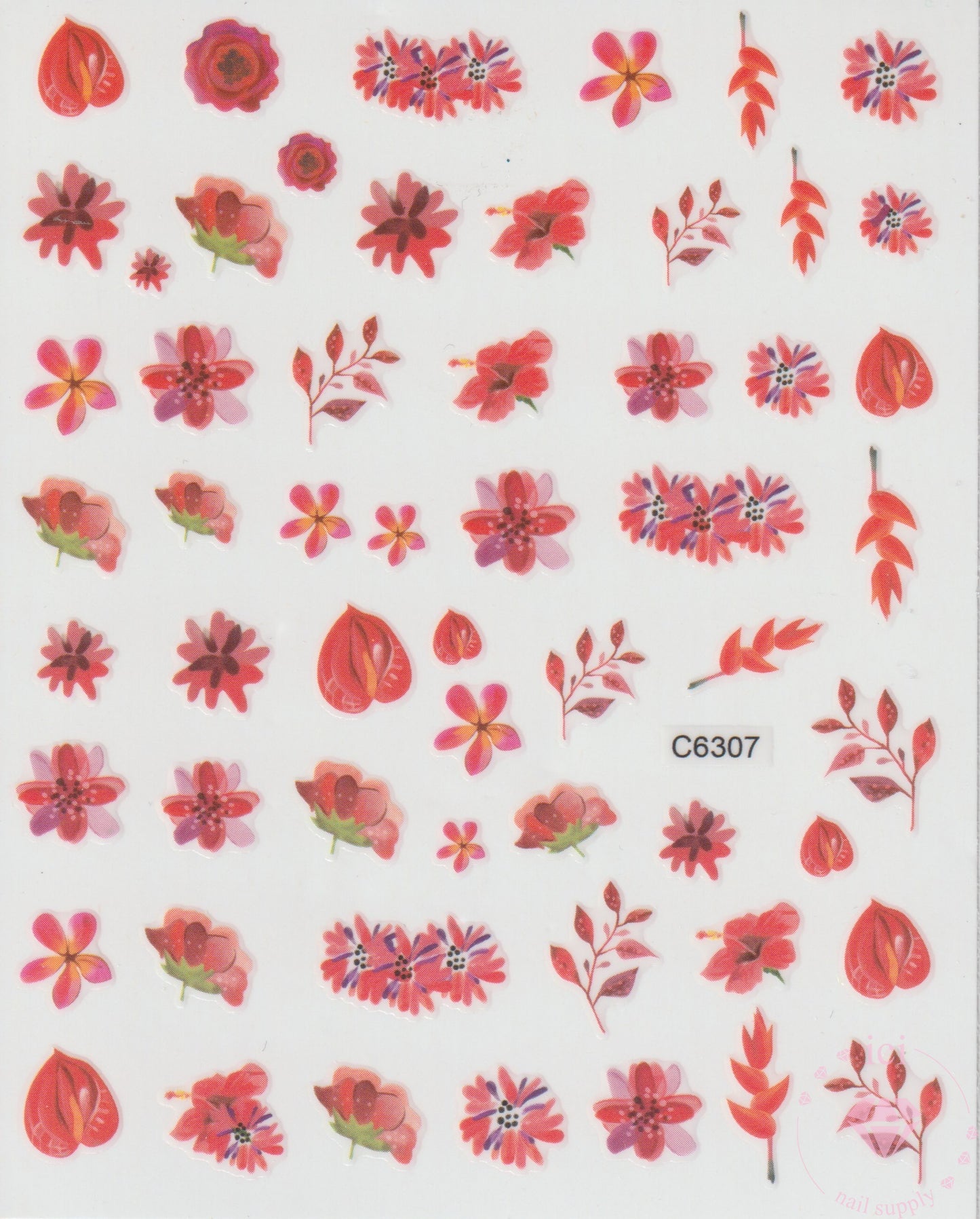 Assorted Red Flowers