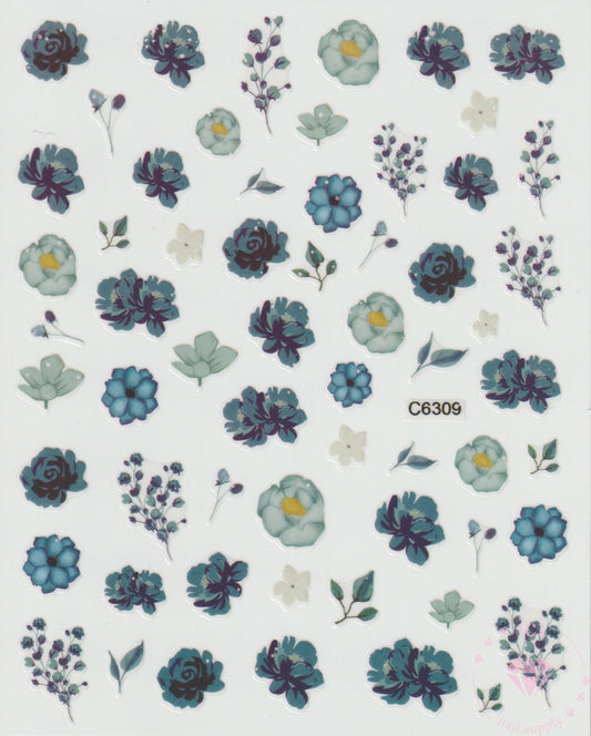 Assorted Blue Flowers