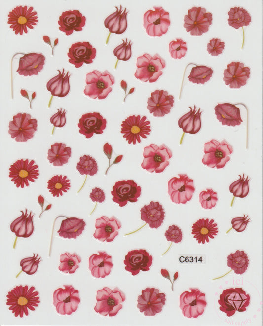 Assorted Red Flowers #2
