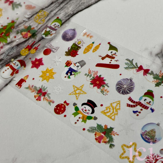 Cartoon Snowman Transfer Foil