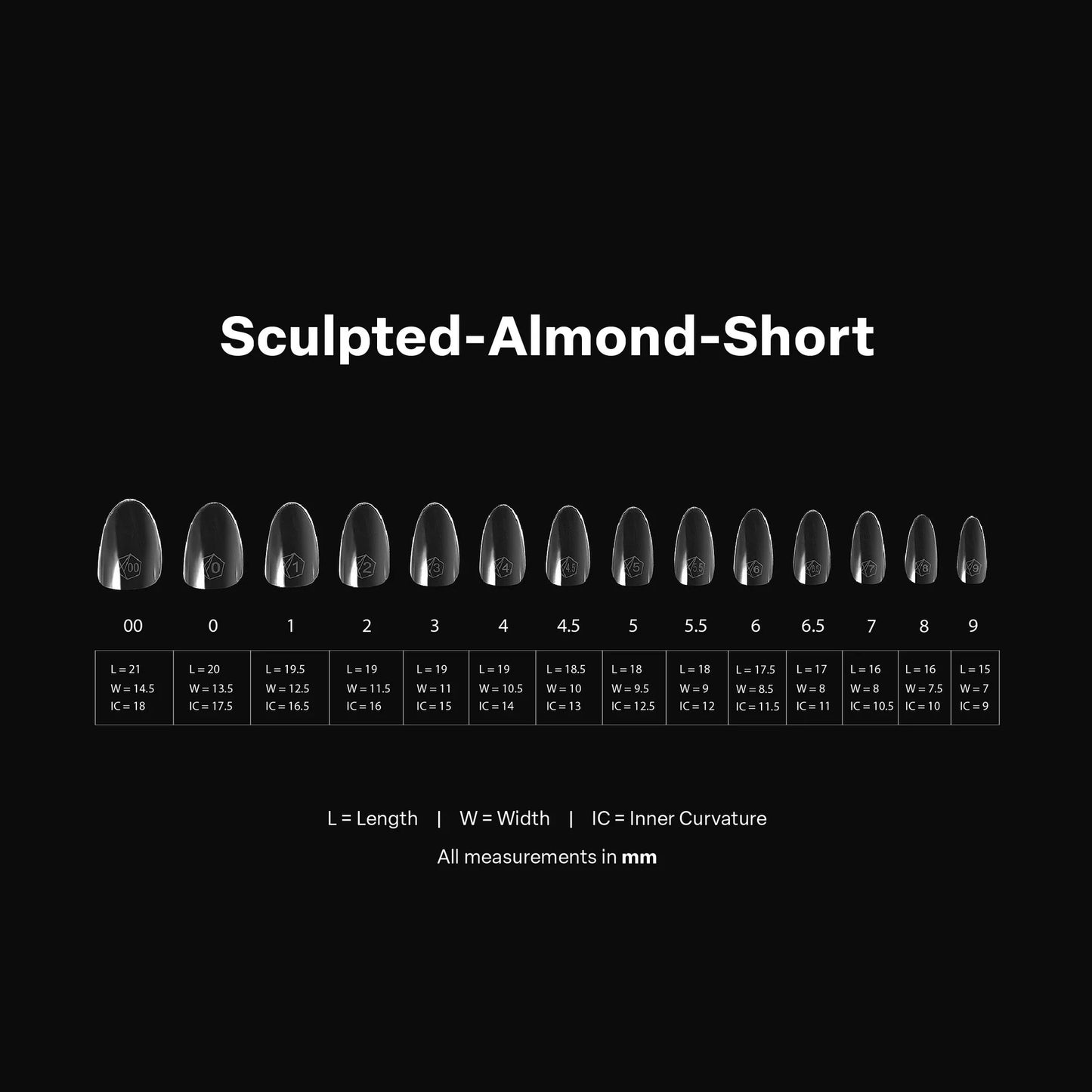 Gel-X® Sculpted Almond Short Box of Tips