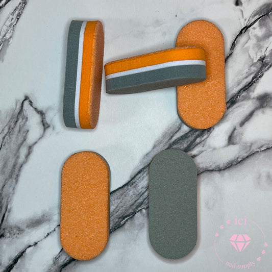 Nail Buffer - Orange/Grey