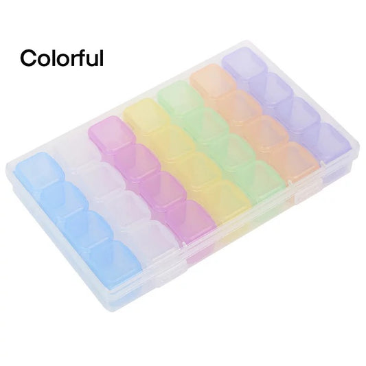 28-grid storage with compartments - Colourful