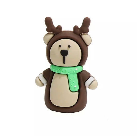 Cuticle Nipper Cover -  Bear in Reindeer