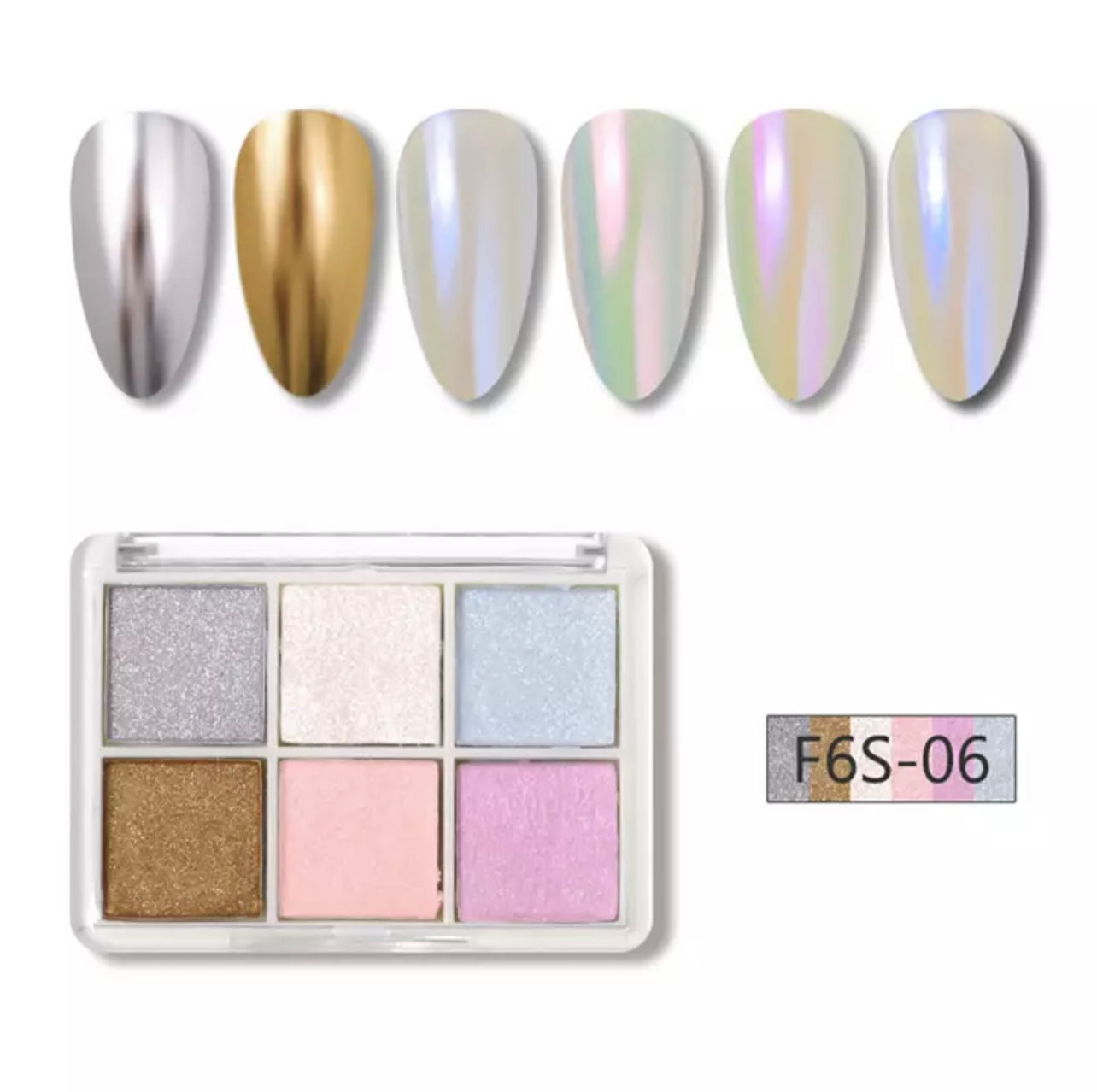 6 Chrome Powder Set #6