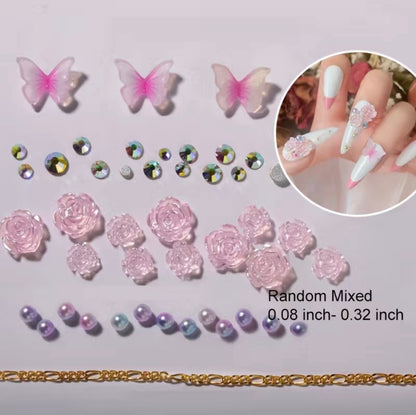 Assorted Butterfly and Flower Set