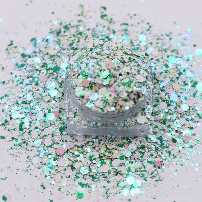 Big Glitter Sequins Powder - Green