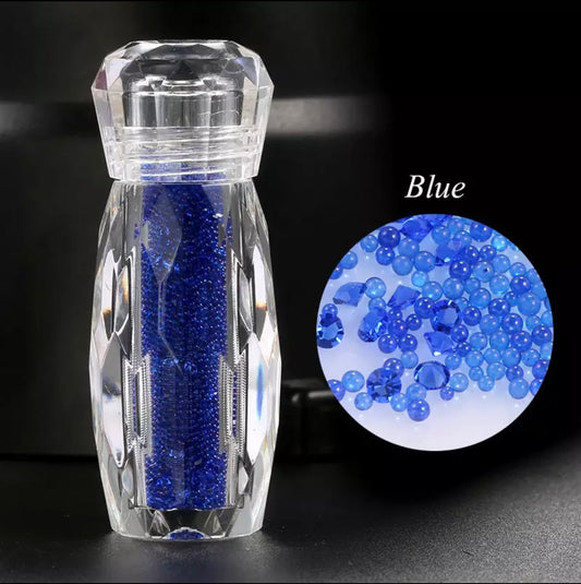 Micro Crystal Caviar Bead - Blue