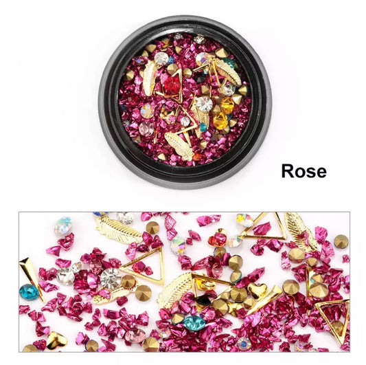 Mixed Stone Set - Rose