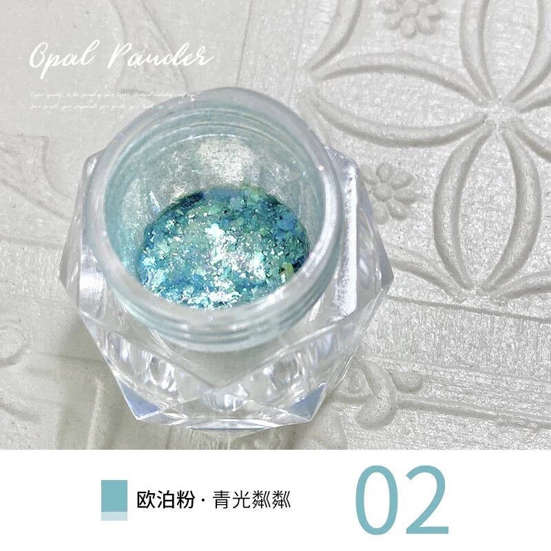 Opal Aurora Glitter #2 - Green